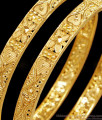 BR2539-2.4 Size Two Gram Gold Handcrafted Bangles Wedding Collections Online