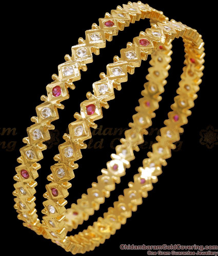 Buy Naveen Metal Works Panchaloha/Impon/Five metal bracelet/kaapu/kada for  Men- Muppatta design (6CM (2-6)) Yellow at Amazon.in