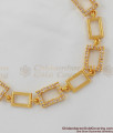 White Stone Gold Design Bracelet For Girls Office Use BRAC029