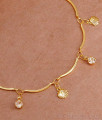 Office Wear Hanging Stone Charms Gold Plated Bracelet Design BRAC1007