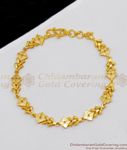 Buy stylish gold Bracelet Designs for girls gold plated jewellery