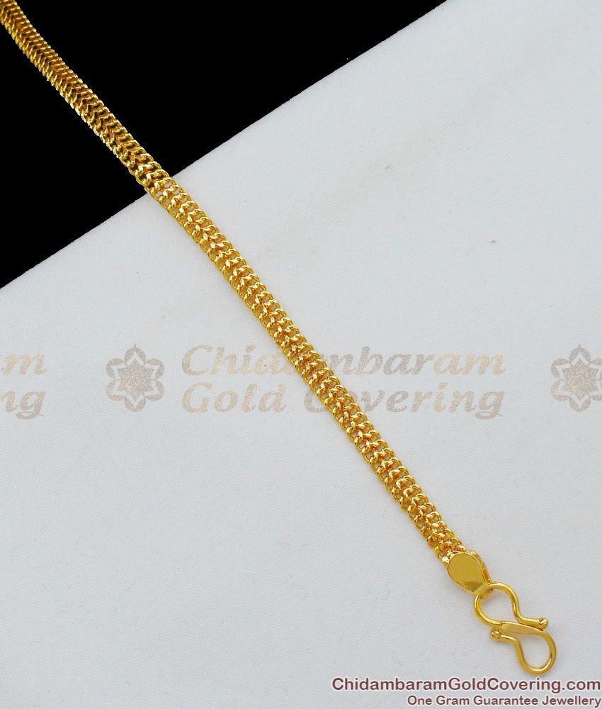 Thin Light Weight Simple Chain Design Gold Imitation Bracelet Collections BRAC152