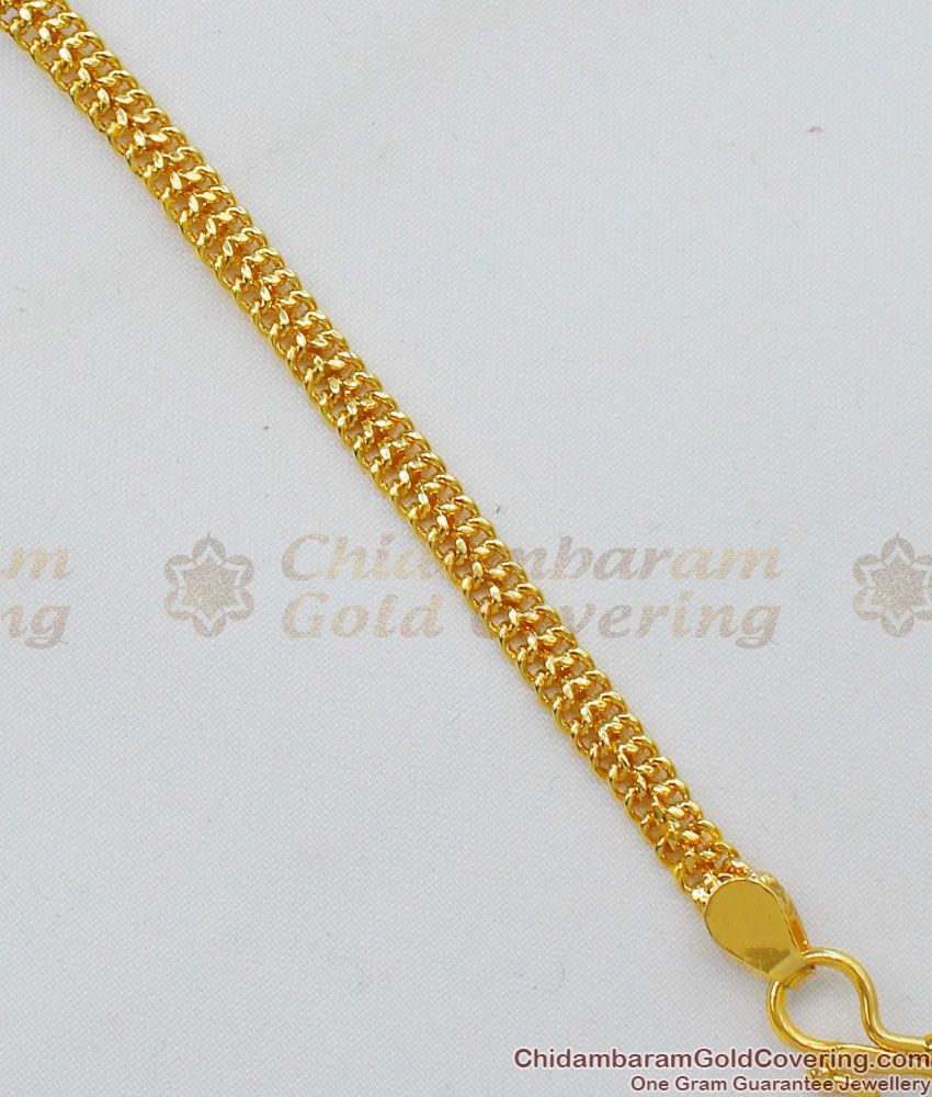 Thin Light Weight Simple Chain Design Gold Imitation Bracelet Collections BRAC152