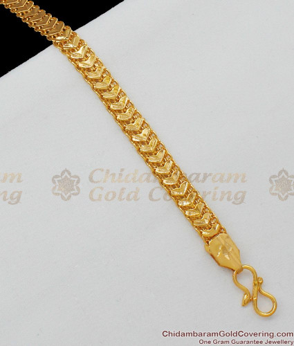 Golden Mens Gold Bracelet at Rs 3650 in Kolhapur | ID: 18323062173