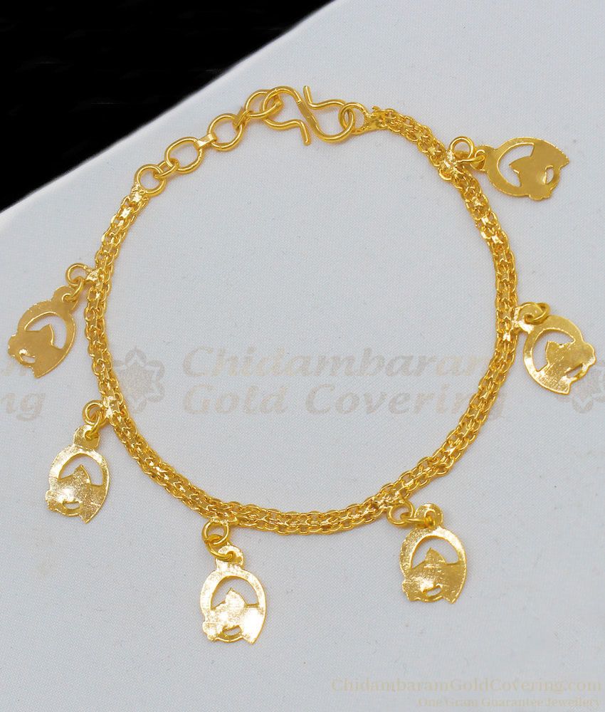 Creative Designer Model One Gram Gold Bracelet Jewelry Collection Online BRAC196