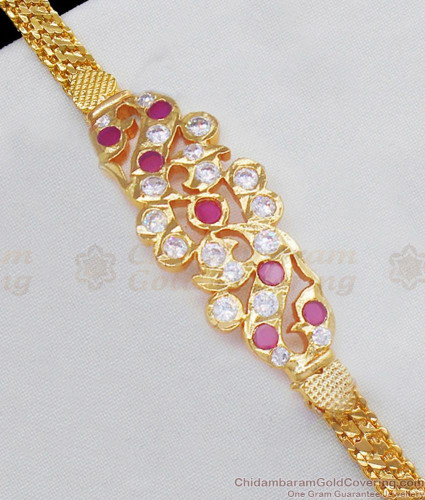 brac236 trendy fancy women fashion ruby white stone braclet jewelry for marriage online low price 150 2a