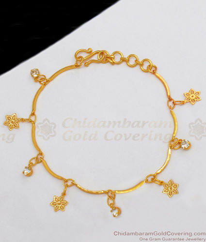Trendy Gold Plated Bracelet Hanging Tree Design BRAC599