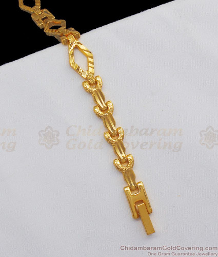 One gram gold bracelet for deals men