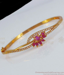 Pious butterfly desinged Freesize bracelet  Goldplated silver Kada for  girls and women  Bangles  Bracelets  FOLKWAYS