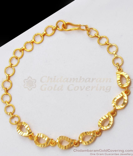 Buy Attractive Forming Gold Ad Stone Heart Model Gold Bracelet for Women
