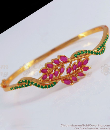 Gold Plated Multi-Colored Stone Bracelet For Women – BANGLES BY LESHYA