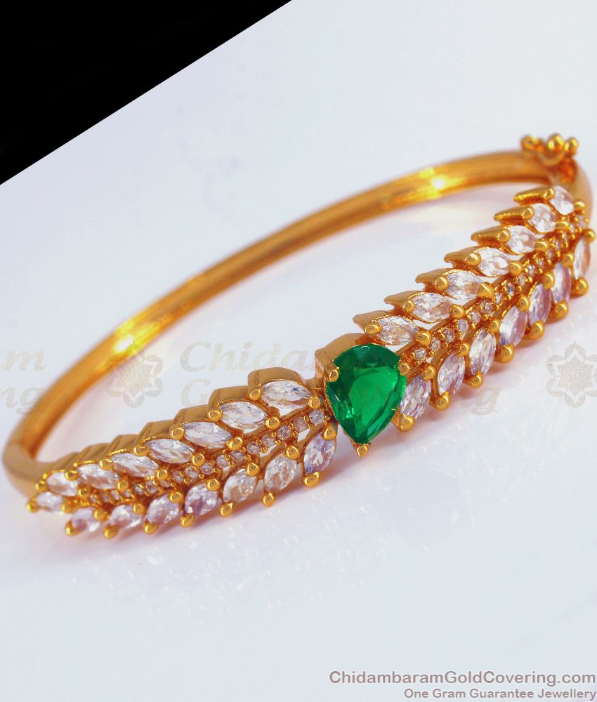 Green Bracelet - Green Stone Bracelet with Rose Gold Polish - Feisty  Bracelet by Blingvine