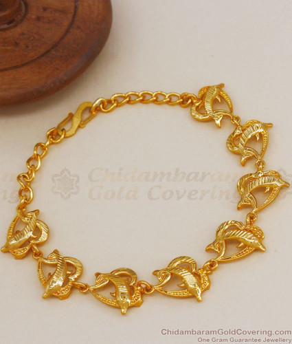 Showroom of 1 gram gold forming cnc bracelet mga - bre0085 | Jewelxy -  107364
