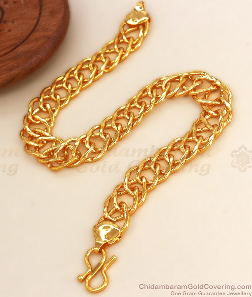 Wide Ribbed Gold Bangle in Classic Snake Chain Design - CABOCHON JEWELRY  NYC – Cabochon
