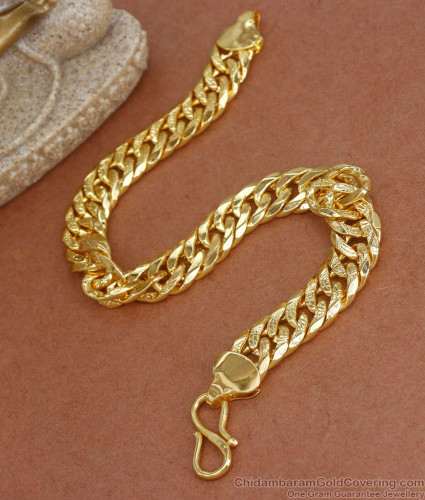 One Gram Gold Bracelet Design Mens Collection BRAC611