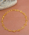 Light Weight Forming Gold Bracelet Floral Design BRAC855