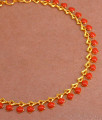 Buy Gold Imitation Ruby Bracelet Coral Stone Design BRAC863