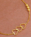 Daily Wear Gold Imitation Bracelet Heart Design BRAC867