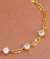 White Stone Bracelet Gold Imitation Jewelry BRAC873