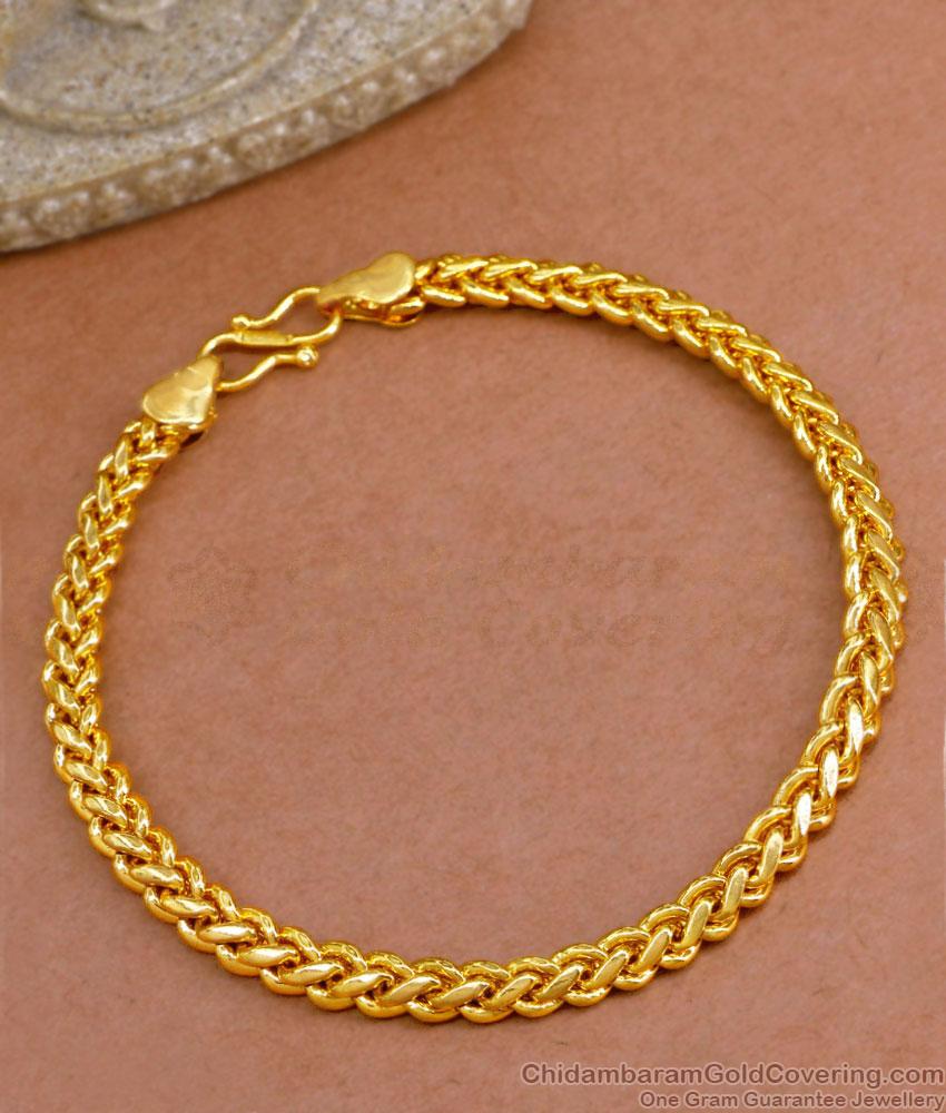 Regular Use Mens Gold Bracelet Designs 1 Gram Gold Jewellery BRAC881