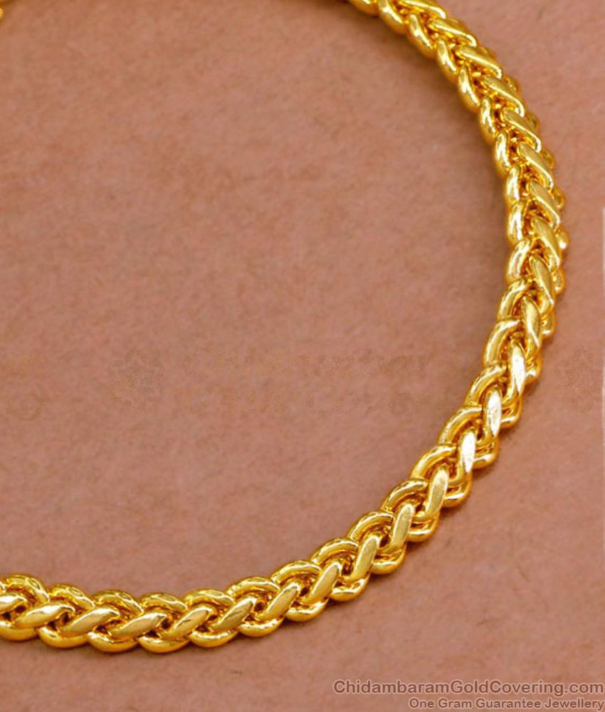 Regular Use Mens Gold Bracelet Designs 1 Gram Gold Jewellery BRAC881