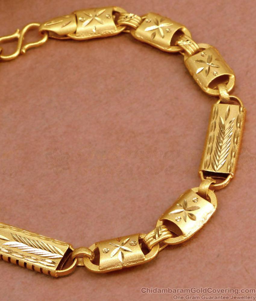 Handcrafted 2 Gram Gold Light Weight Bracelet For Mens BRAC888