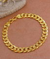 Thick Solid Gold Mens Curb Bracelet Shop Online BRAC891