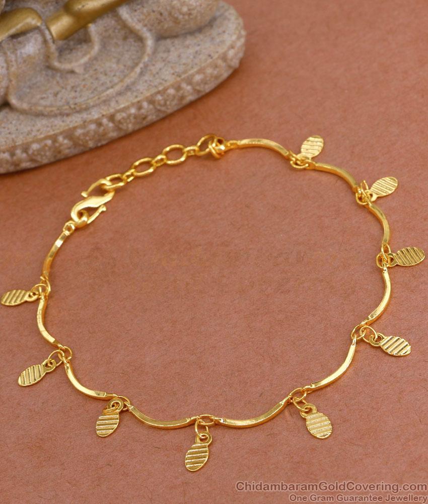 New Arrival Light Weight Gold Bracelet Hanging Charms Design BRAC902