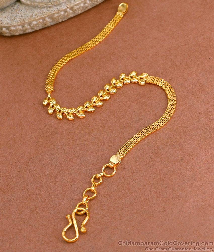 Stylish Full Gold Imitation Bracelet Leaf Design BRAC910