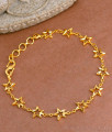 College Wear Star Shaped Bracelet 2 Gram Gold Jewellery BRAC912