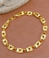 Handcrafted Heart Letter Box Solid Gold Bracelet Design BRAC920