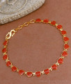 Coral Heart Bracelet 1 Gram Gold Jewellery For Women BRAC922