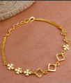 Charming One Gram Gold Bracelet Light Weight Plain Design BRAC934