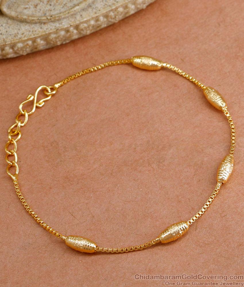 Simple Gold Plated Daily Wear Bracelet Without Stone BRAC935