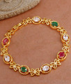 Buy Trendy Gold Design Multi Stone Bracelets For Women BRAC942