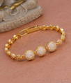 Beautiful Ball Type Diamond Bracelet Gold Design BRAC957