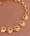 22Kt Gold Tone Heart Shaped Bracelet For Gifts BRAC973