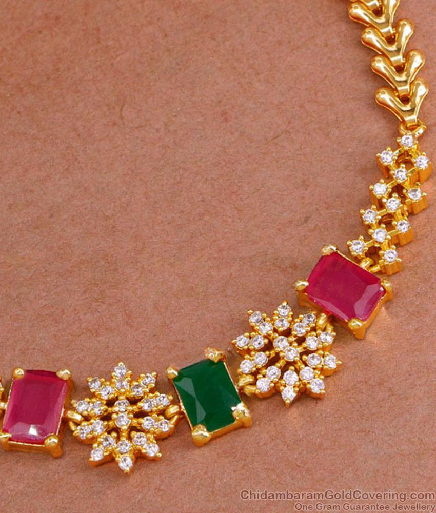 Designer Multi Stone Gold Bracelet Designs For Women BRAC979