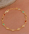 Beautiful Kemp Stone Gold Plated Bracelet Design BRAC983