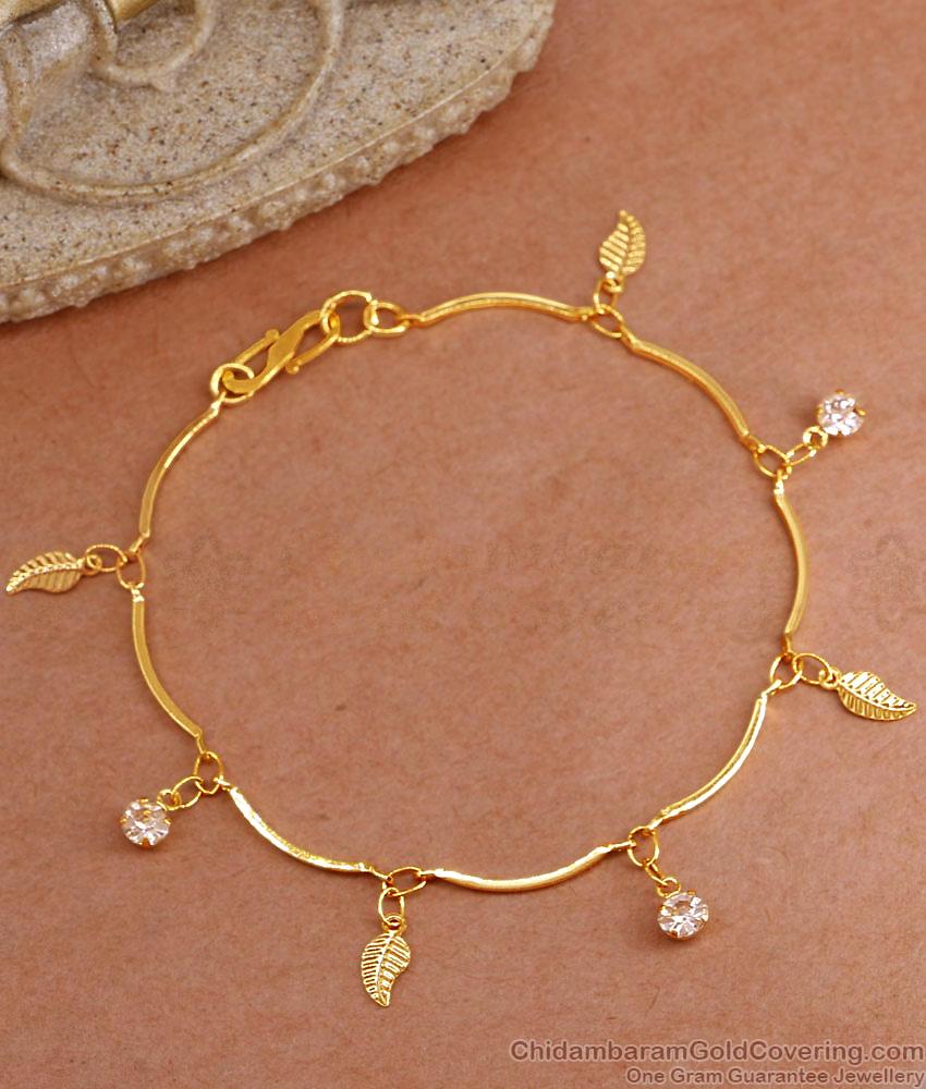 Cute Hanging Charms Gold Plated Bracelet For Women BRAC992