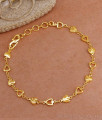 Buy Light Weight One Gram Gold Bracelet Heart Design BRAC995