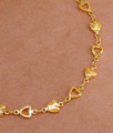 Buy Light Weight One Gram Gold Bracelet Heart Design BRAC995