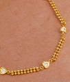 New Model Pure Gold Tone Chain Bracelet Ad Heart Design BRAC996