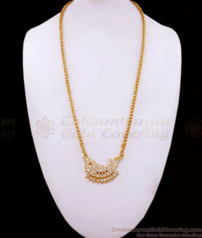 Original Impon Gold Dollar Chain Imitation Jewelry For Ladies BGDR641
