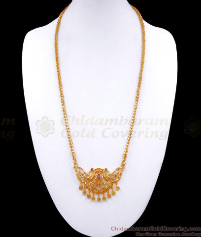 Artistic Handcrafted Pink And White Multi Stone Gold Plated Dollar ...