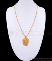 Plain Dollar Gold Plated Chain Daily Wear Design BGDR1142