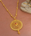 Regular Wear 1 Gram Gold Dollar With Beaded Chain BGDR1145