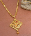 Buy Unique Gold Plated Locket Chain Ruby Stone Design For Women BGDR1154