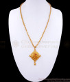Buy Unique Gold Plated Locket Chain Ruby Stone Design For Women BGDR1154