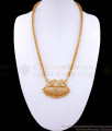 Beautiful Impon Panchaloha Lotus Swan Dollar Chain Gati Stone Design BGDR1157